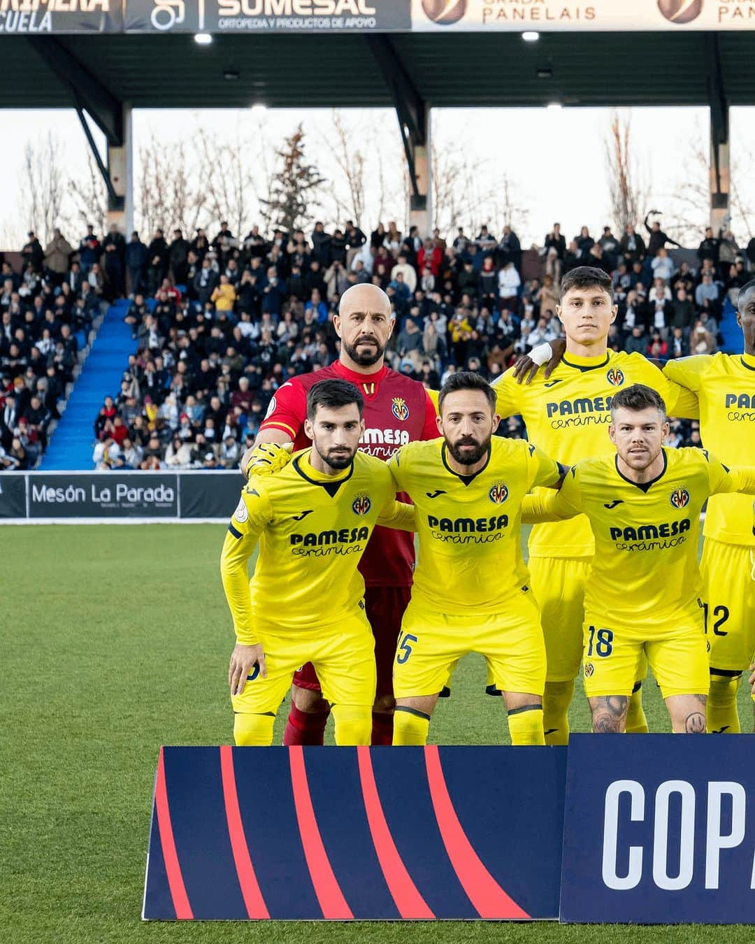 ビジャレアルCFのインスタグラム：「¡Los encargados de superar la eliminatoria ⚔️!  #CopaDelRey 🏆」