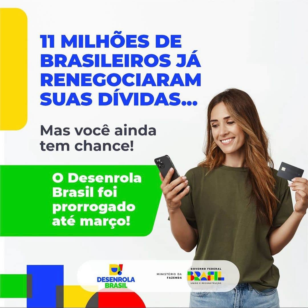 ジルマ・ルセフのインスタグラム：「O #DesenrolaBrasil está em pleno funcionamento. Acesse agora mesmo a plataforma desenrola.gov.br com sua conta gov.br e regularize a sua divida. O ano esta começando e nada melhor que voltar a ter crédito na praça. #repost @min.fazenda」