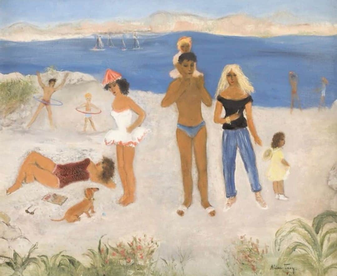 ローラ・ベイリーのインスタグラム：「Alice Frey   Scène d’Antibes/ à la Côte d’Azur   1959」