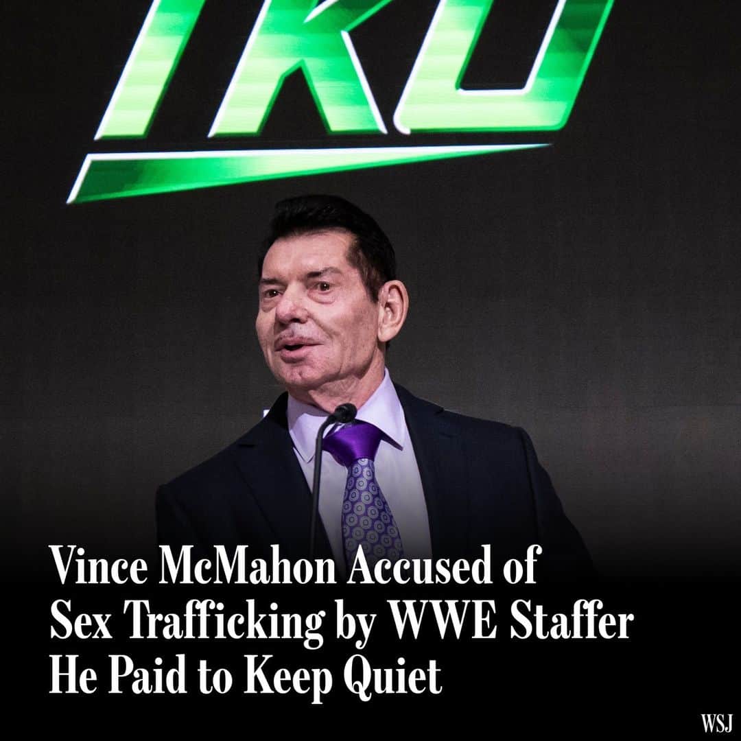 Wall Street Journalのインスタグラム：「A woman who received a payout from WWE boss Vince McMahon has accused him, the company and a former executive of sex trafficking in a new lawsuit.⁠ ⁠ The former WWE employee said in the suit that she was abused and sexually exploited by McMahon while he was CEO, alleging that he lured her with promises of career advancement and exploited and trafficked her to other men inside the company.⁠ ⁠ The woman signed a nondisclosure agreement in 2022 in which McMahon agreed to pay $3 million for her to not discuss their relationship or to disparage him. The settlement was among those that the WSJ first revealed McMahon had reached with multiple women.⁠ ⁠ The suit complicates the legal picture around McMahon. Federal prosecutors have been probing payouts he made to women, and in July 2023 agents executed a search warrant on McMahon and served him with a grand-jury subpoena. No charges have been brought.⁠ ⁠ McMahon and his attorney didn’t immediately respond to requests for comment. Representatives for the WWE also didn’t immediately respond.⁠ ⁠ Read more at the link in our bio.⁠ ⁠ Photo: Michelle Farsi/Zuffa LLC/Getty Images」