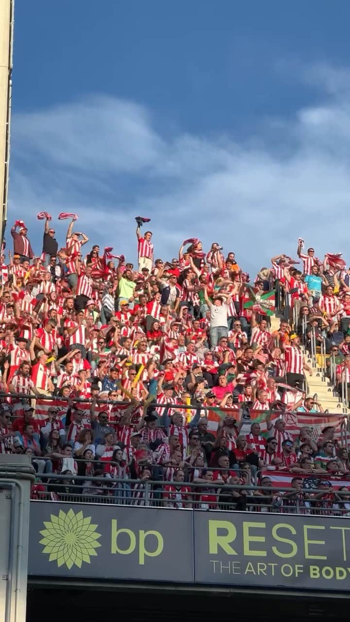 アスレティック・ビルバオのインスタグラム：「💪 Zuen babesa ez da inoiz falta, athleticzaleak!  Aupa Athletic! ❤  0-0 I #CádizAthletic #AthleticClub 🦁」
