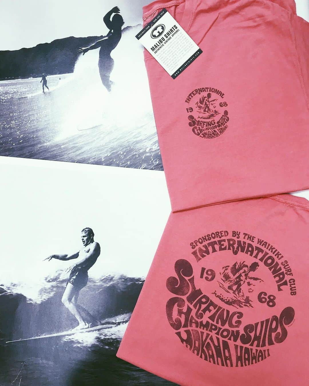 のインスタグラム：「🏄‍♂️🏄‍♂️ New Shirts! 💗💗」
