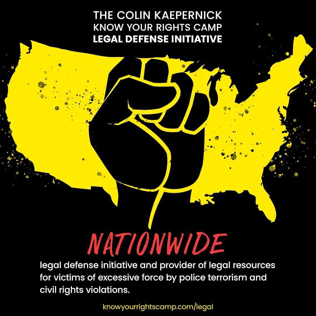 コリン・キャパニックのインスタグラム：「Thx to your support we've expanded the @yourrightscamp legal defense initiative nationally to defend arrested Freedom Fighters. We're also working to file civil rights cases against police for their terroristic acts. Keep fighting back! Link in bio #wegotus」