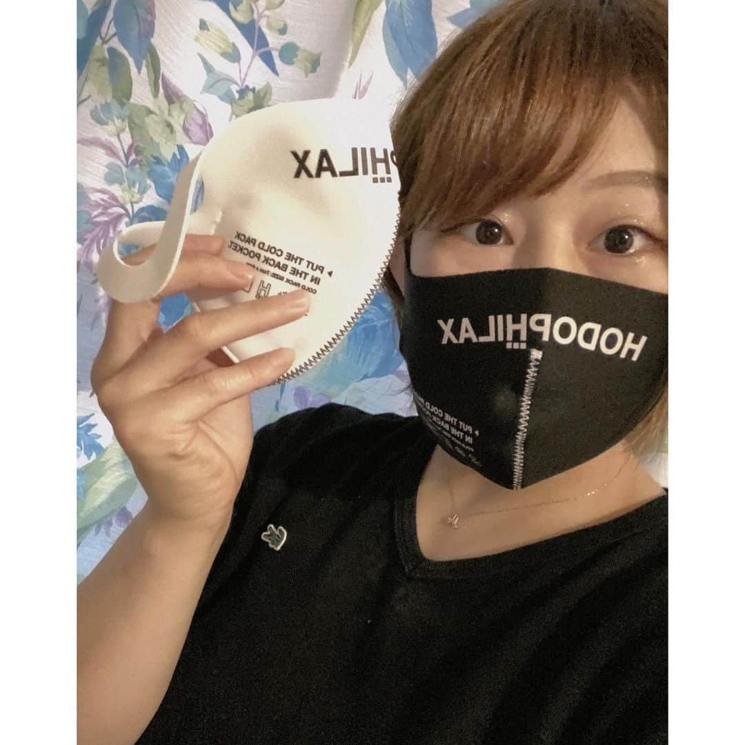 向田真優さんのインスタグラム写真 - (向田真優Instagram)「@hodophilax_jp 様から クールマスクを頂きました☺️💓 オリジナルウェアが出来上がるのを楽しみにしています😊✨ 今日はありがとうございました✨」6月3日 19時01分 - mucchan_622