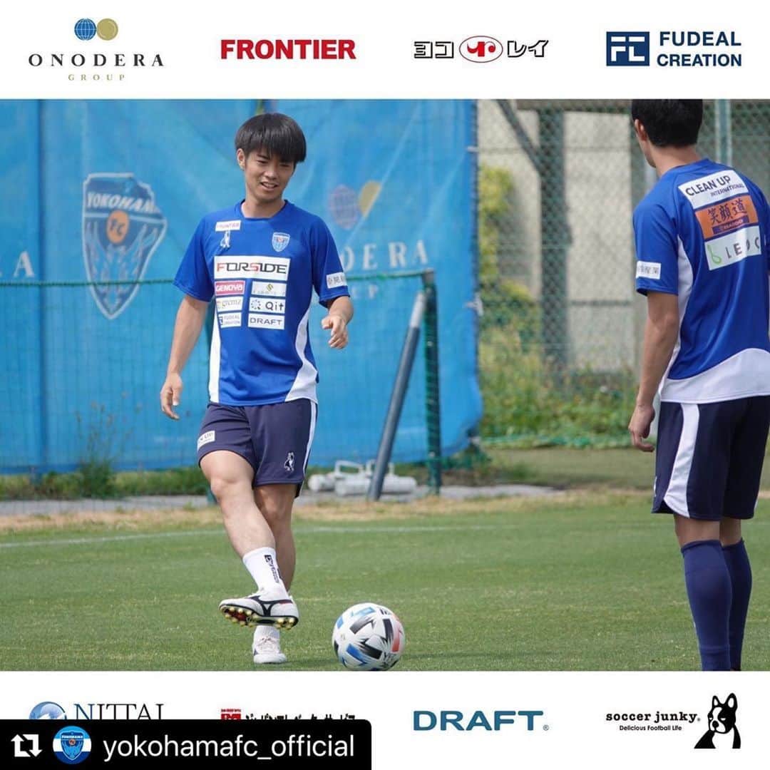 のインスタグラム：「サッカー楽しい✌🏻✌🏻 緊急事態宣言は解除されましたが、これからも感染に気をつけて生活しましょう！ #横浜FC」