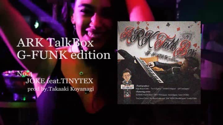 ArakiMasaakiのインスタグラム：「もう6年前にリリースした ARK Talk Box-G-FUNK edition- よりTINY TEXと作った曲 JOKEのフルverをUP。 続きはYouTubeにてarktalkboxで検索を♪♪ 懐かしい〜 早く一緒にLIVEしたいな〜🎙🎹 #arktalkbox #tinytex #小柳隆章 #talkbox #talkboxcity #gfunk @arktalkbox  @tetsunobu  @beat_addiction81  @studio_tbc_recording」
