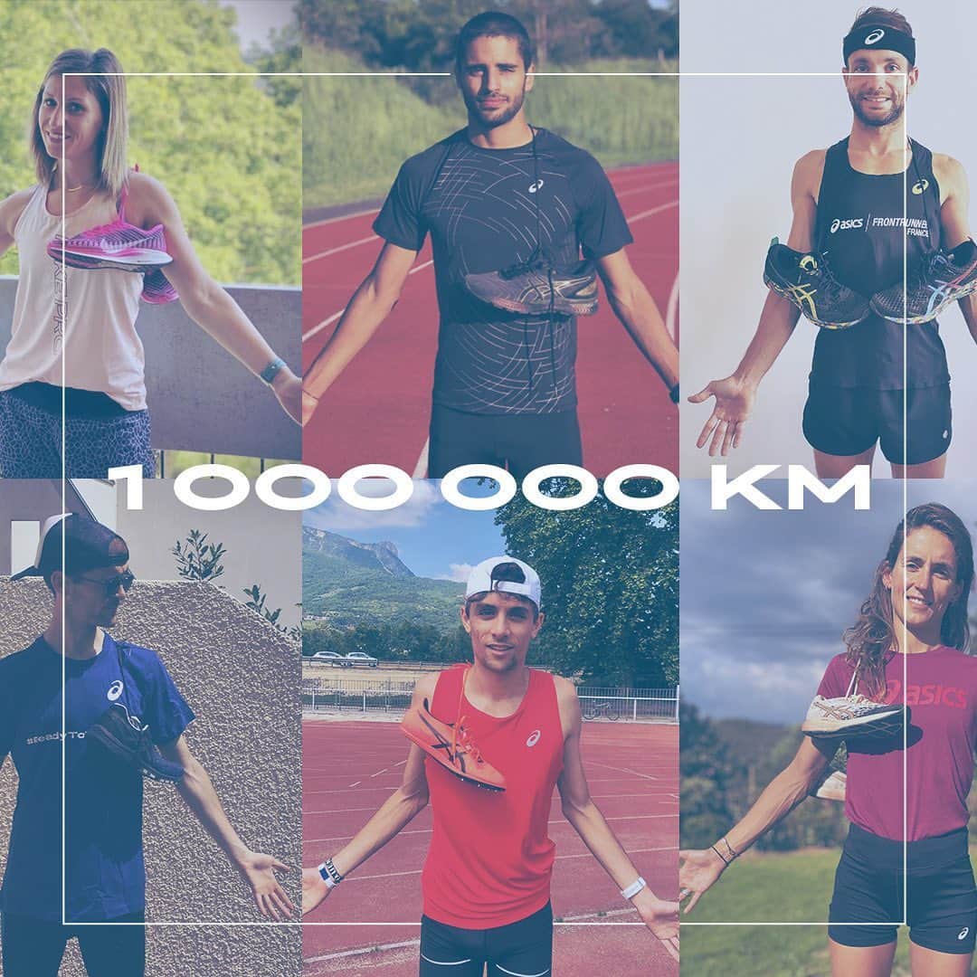 クリストフ・ルメートルのインスタグラム：「Grâce à vos efforts. Nous avons atteint l’objectif des 1 millions de km parcourus. Cela a permis à @asics et ses partenaires de faire un don de 60000€ à la @fondationdefrance pour la recherche d’un vaccin contre le Covid-19. Juste un mot, merci 🙏🏻 #solidarité #tousensemble #covid19 #vaccin #asics #running #chainehumaine」