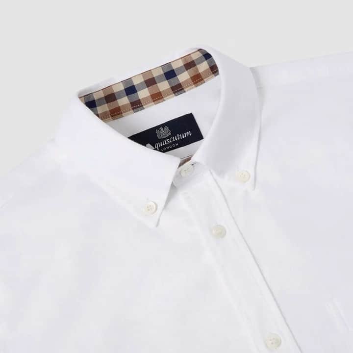 アクアスキュータムのインスタグラム：「The #Aquascutum Bevan Oxford shirt is crafted in pure cotton for a luxurious, lightweight feel.」