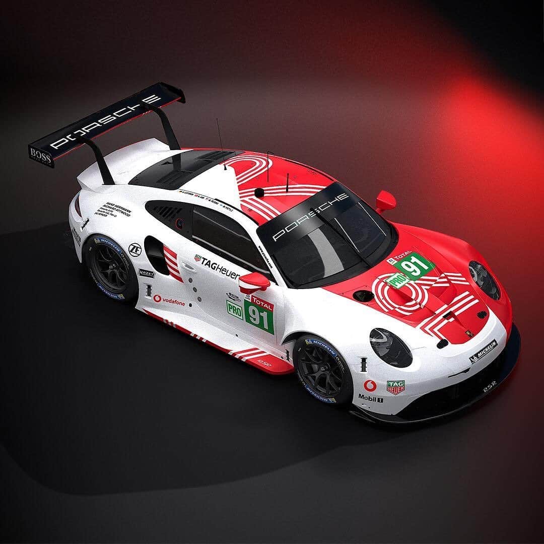 アンドレ・ロッテラーのインスタグラム：「Et voila! Some wednesday goodies for you. I am not missing out on the 24h of Le Mans #virtually this June with @neeljani_official . 🏎  #nevernotracing #excited #porsche #911rsr #virtualracing #racecar #newlivery」
