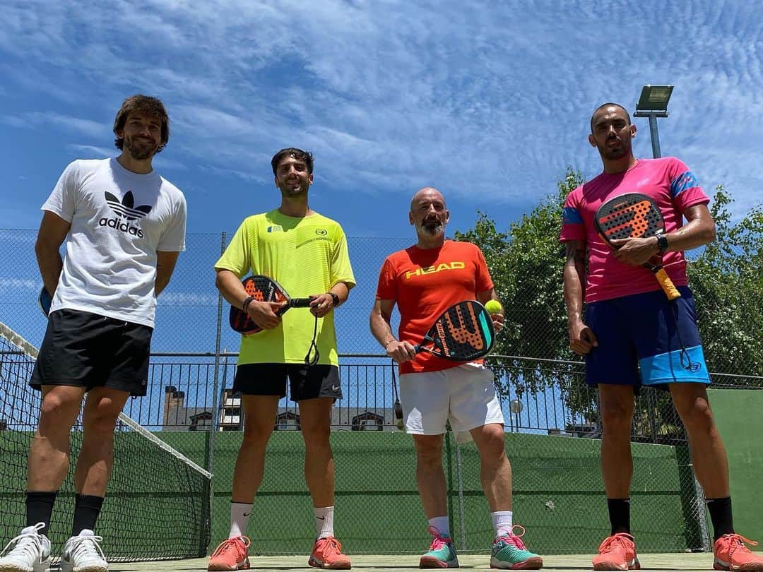 ジョルディ・コディーナのインスタグラム：「Seguimos...!!! 🎾🎾🎾 @joamra @moises_beplayer #carlos」