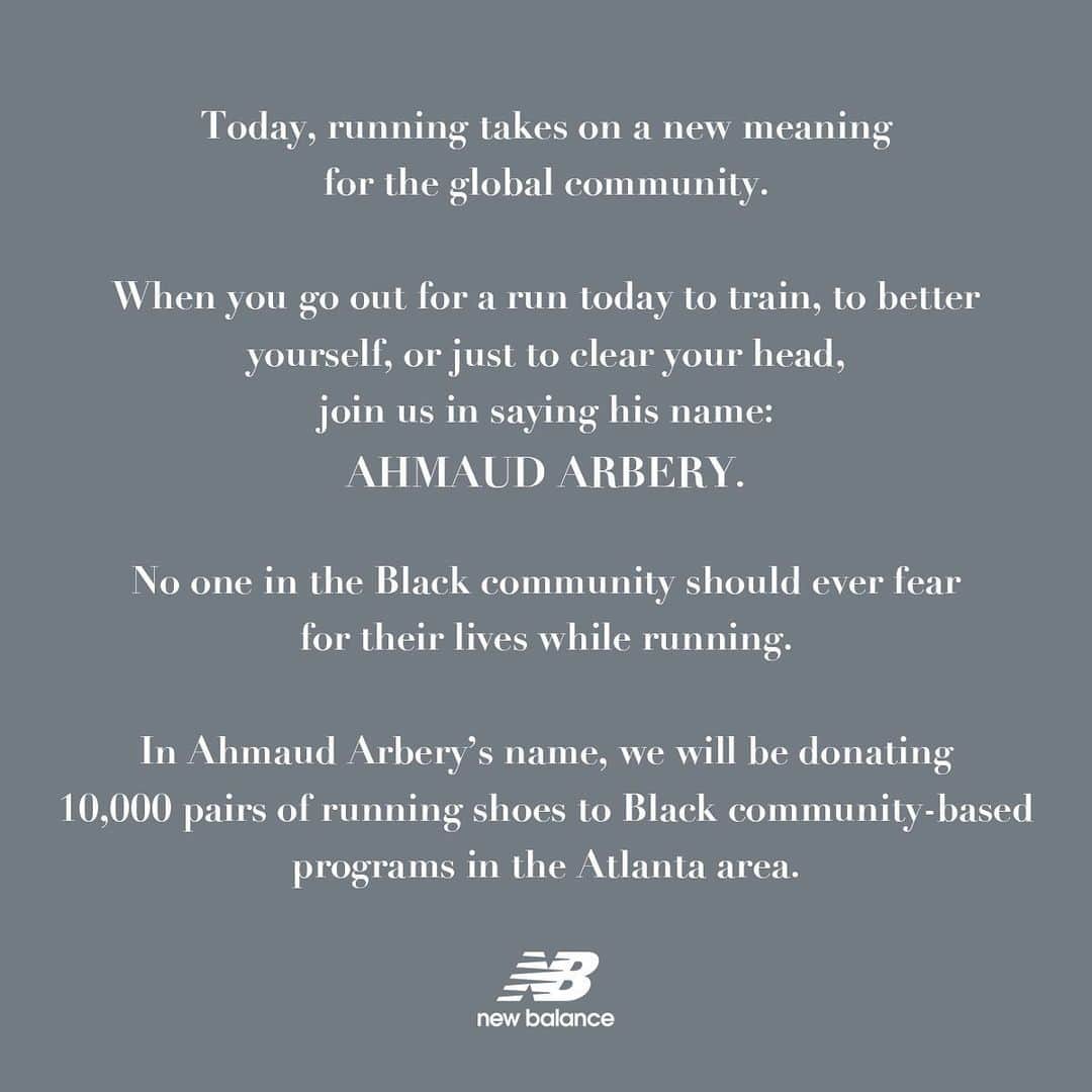 のインスタグラム：「A first step. #GlobalRunningDay #AhmaudArbery #BlackLivesMatter」