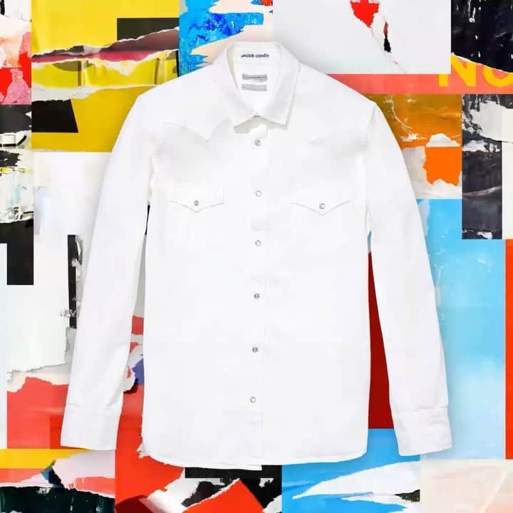 Jacob Cohenのインスタグラム：「Let’s start with a white western shirt  S/S 20 Woman Collection  Made in Italy  #JacobCohen #JacobCohenJeans」