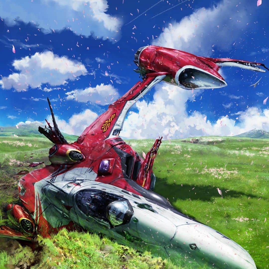 のインスタグラム：「My works #hidetakatenjin #scifi #fantastic #imageboard #天神英貴  #art #tokyo #マクロス #mecha #bicwest #design #macross #kit #hasegawa」