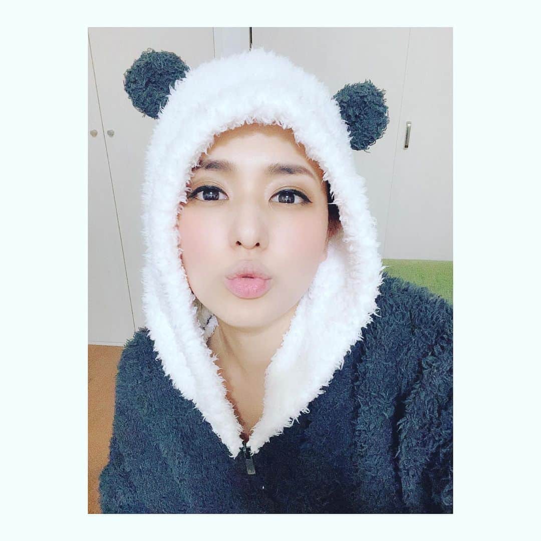 蒼井そらのインスタグラム：「* Good night PANDA!!!haha」