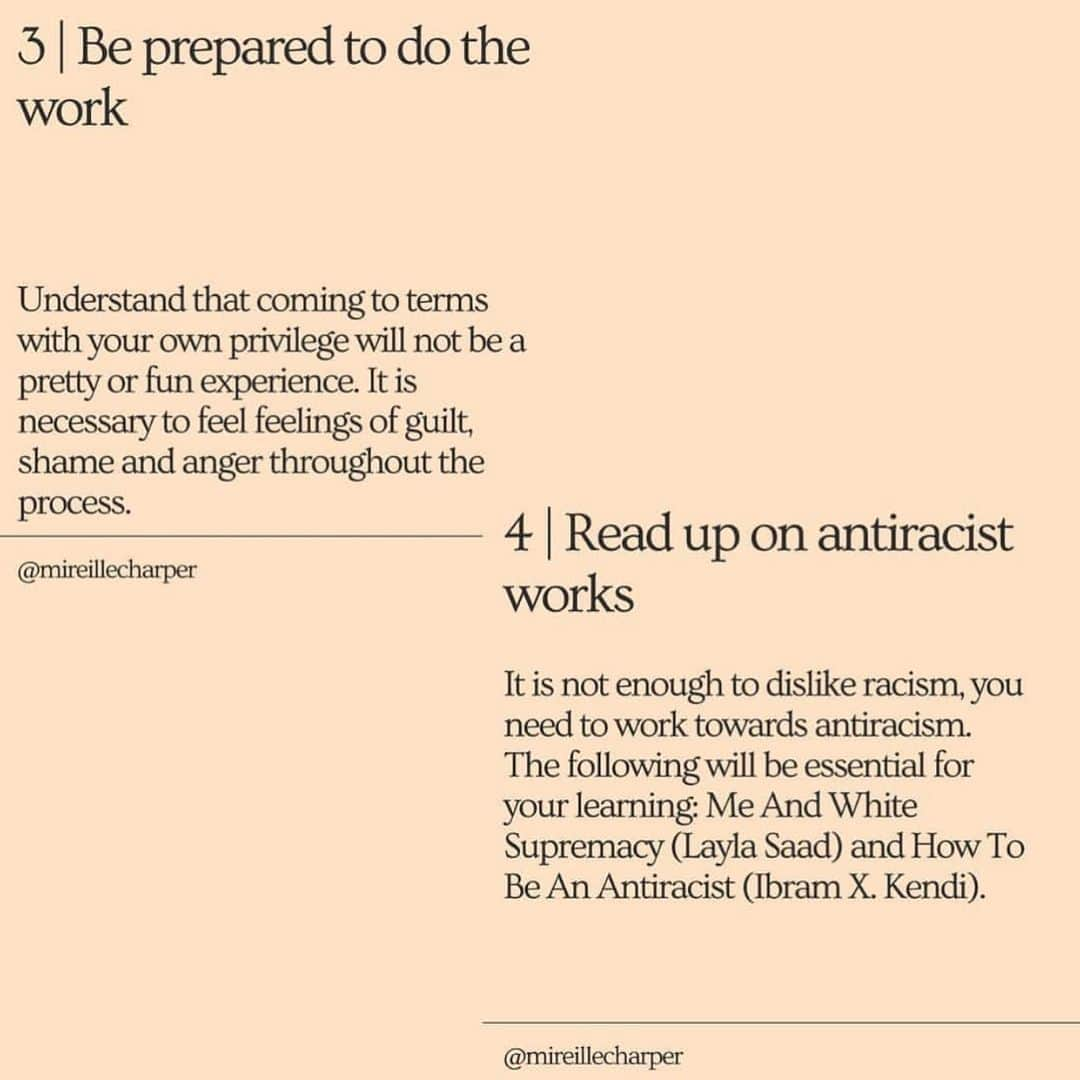 ジェームズ・ヴァン・ダー・ビークさんのインスタグラム写真 - (ジェームズ・ヴァン・ダー・ビークInstagram)「#Repost @mireillecharper ・・・ Social media has been a bit overwhelming since I first put up this post so it has taken some time for me to post this. On Friday, I shared this content on Twitter after I felt the conversations online were like screaming into an echo chamber. I wanted to provide those who wanted to support and be an ally with practical tips to move forward and make a change in our society. I am still somewhat surprised and overwhelmed by the reception so please take patience with me at this time. — For a note on who I am to those who have followed me from Twitter, my name is Mireille. I'm an assistant editor and I do freelance writing, PR and sensitivity reading and other bits on the side. I am extremely passionate about diversity and inclusion, and everything I have shared is not new knowledge to me. From as far back as I can remember I've been campaigning, fighting for equality and supporting and working with black owned organisations. I have worked in the diversity and inclusion space for around four years and I have been equipped with knowledge, skills etc through that work as well as through wider, intensive reading and being raised by a Jamaican mother who has a degree in Women's Studies. I felt as a mixed race person who was emotionally capable despite the current situation that I could use my learned experience, skills and compassion to offer this advice to allies and anyone else who was seeking advice but didn't know where to turn. This is now on my stories as a highlight so please feel free to share from there or here. — A small reminder that this took emotional labour and POC, especially black people are not here to teach you everything. When I said ask how you can support, I meant on a personal level as a friend etc. I hope this toolkit provides you with the starter info you need but there are genuinely people more experienced than me who warrant your listening to - please go and follow @nowhitesaviors, @laylafsaad, @rachel.cargle, @ckyourprivilege, @iamrachelricketts, @thegreatunlearn, @renieddolodge, @ibramxk + a few more: @akalamusic, @katycatalyst + @roiannenedd who all have books or resources from many more years of」6月4日 1時42分 - vanderjames