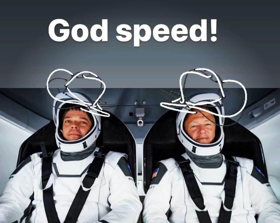 ランス・バスさんのインスタグラム写真 - (ランス・バスInstagram)「God speed space cowboys!! @spacex @nasa #SpaceX」5月31日 5時44分 - lancebass
