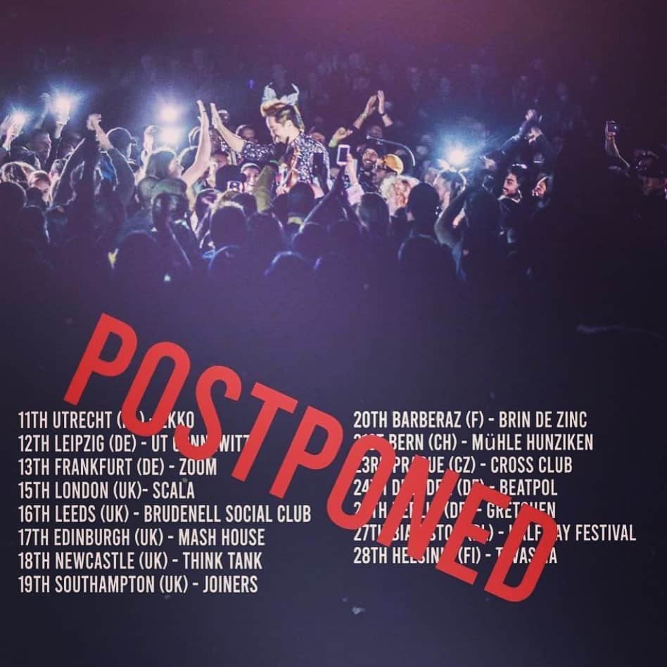 Kishi Bashiさんのインスタグラム写真 - (Kishi BashiInstagram)「Hey everybody, the June European tour is officially postponed until next year. We are so heartbroken 💔, but we look forward to celebrating when we don’t have to social distance anymore // Hold on to your tickets and also consider donating them to the small independent venues that might need our support to survive this shutdown.」5月31日 6時32分 - kishi_bashi