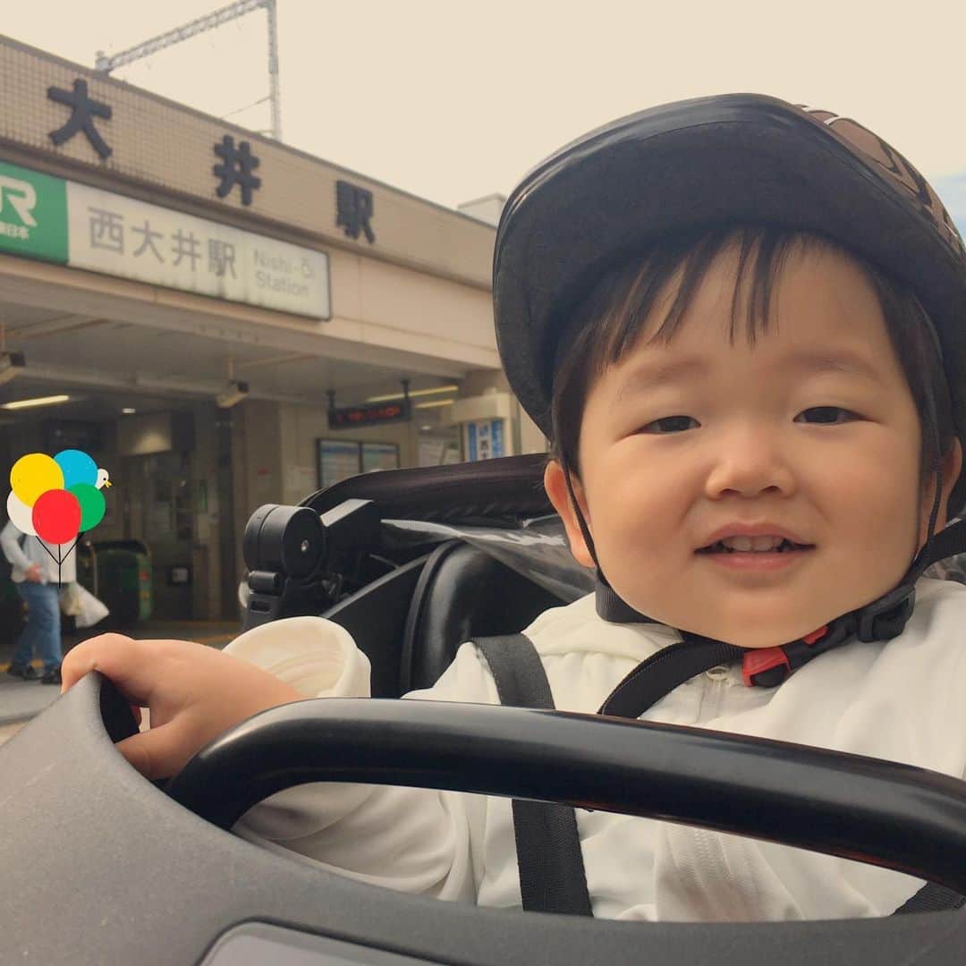 山西章博のインスタグラム：「先日息子を乗せてドライブ(自転車)してたら偶然ここへ着きました。昔ここにNSCがあって15年前通ってました。今は保育園になってました。…15年前て！ #赤ちゃん #嫡男 #せがれ #自転車ドライブ #西大井 #昔NSCがあった #今は保育園 #お父さんとお母さんが出会った場所  #耳だけ似てる #耳以外も似て来た #これ以上似るな #ママリ#パパリ#ベビフル#ベビリトル#コドモノ#mamanoko#コノビー#mamanokoカメラ部#mamanokoギフトキャンペーン#コドモダカラ」
