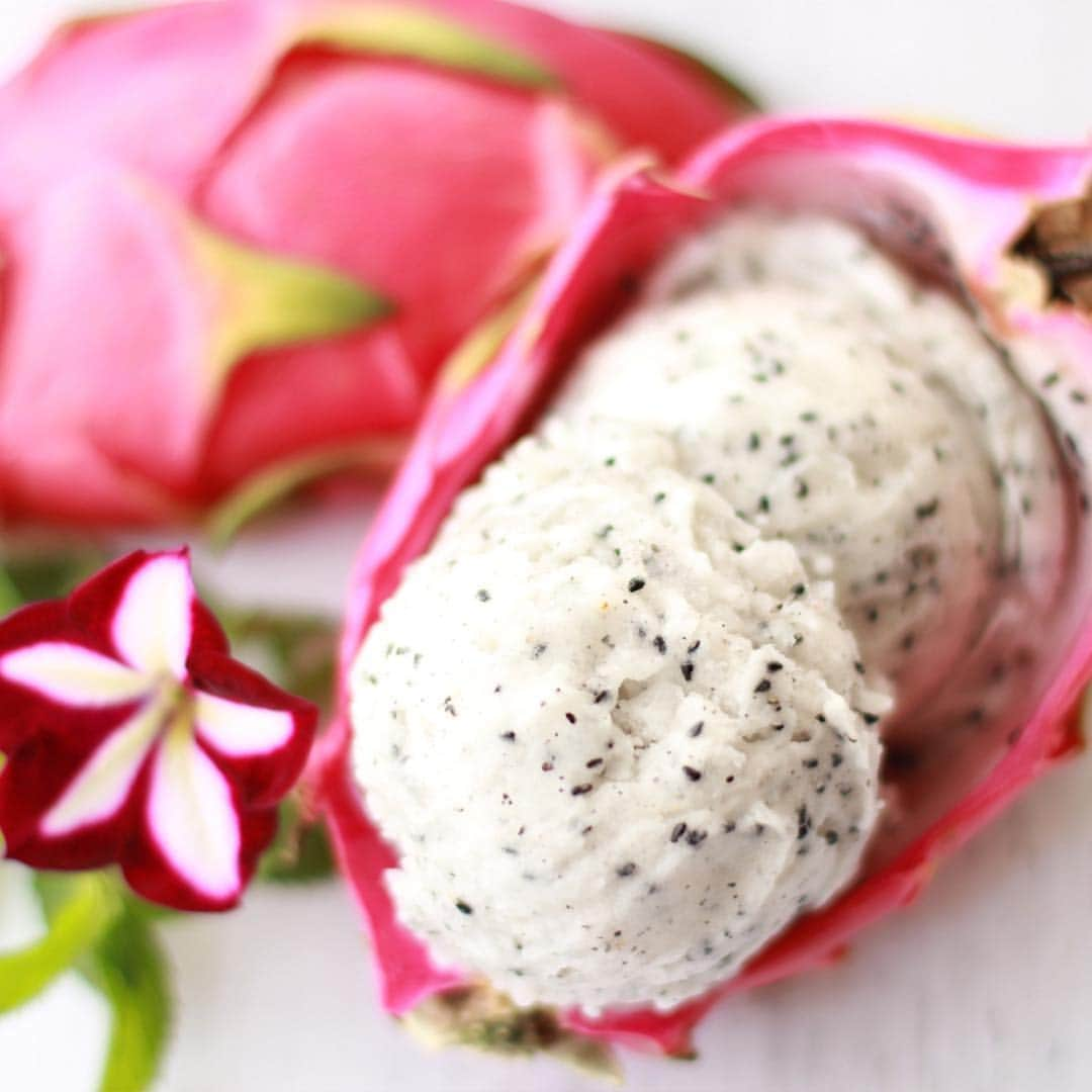 Yonanasさんのインスタグラム写真 - (YonanasInstagram)「Is it time to try a new dessert? This Dragon Fruit Sorbet is a refreshing sorbet that is made using only one ingredient! ⠀ ⠀ Just peel, chop & freeze dragon fruit -OR- buy it prepackaged in your grocery store’s freezer section. Then thaw it slightly & run it through your Yonanas! ⠀ ⠀ Want to save the recipe for later? Click the link in our profile for the full recipe.」5月30日 23時45分 - yonanas