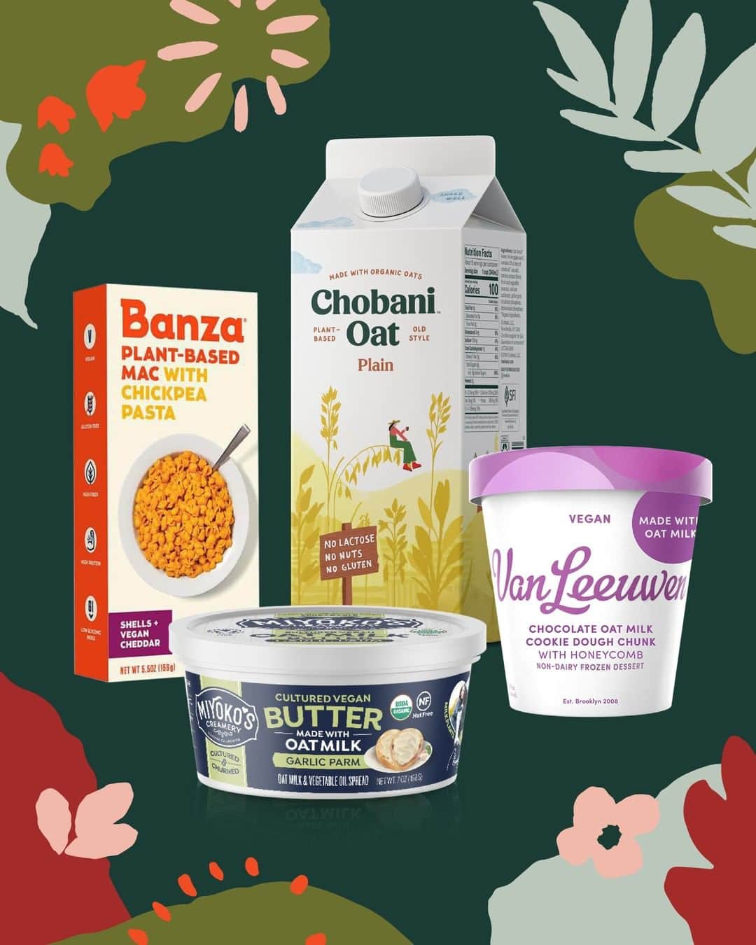 Chobaniさんのインスタグラム写真 - (ChobaniInstagram)「Feast your eyes on this plant-based prize 👀. Want to win a bunch of vegan delights from @eatbanza, @chobani, @vanleeuwenicecream, and @miyokoscreamery? Just follow all 4 accounts and tag 3 friends in the comments of this post—we’ll take care of the rest. Good luck!」5月31日 0時00分 - chobani