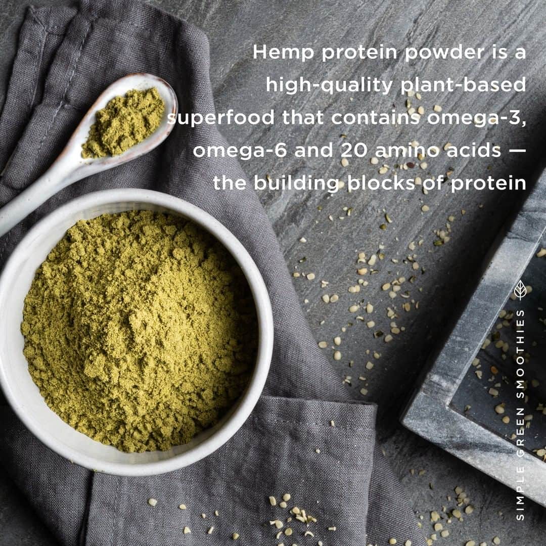 Simple Green Smoothiesさんのインスタグラム写真 - (Simple Green SmoothiesInstagram)「Hemp is a complete protein, which means it contains all nine essential amino acids. It can be purchased ground as a powder or as shelled hemp seeds, known as hemp hearts. 🍃⁠ ⁠ Shop here: https://simplegreensmoothies.com/smoothie-boost」5月31日 1時01分 - simplegreensmoothies