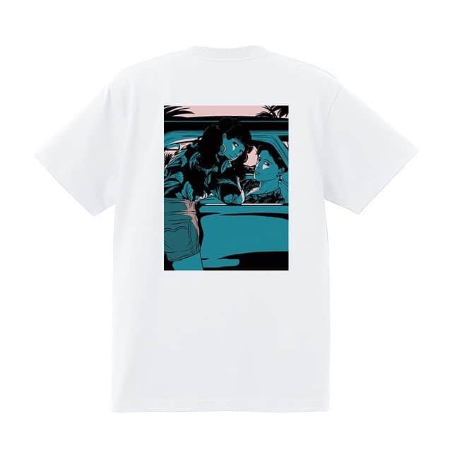 のインスタグラム：「《works》 co.fuk project (@co_fuk )の第1弾「福岡のアーティストコラボＴシャツ」に参加しております！ こちらは収益の70%が福岡市「新型コロナウイルス対策支援 ありがとう基金」へ寄付されます。 (予約受付は6/14まで) . . まだまだ油断ならない、不安な日々は続きますが 一刻も早く普通に過ごせる日々が来ることを願っております。  URL → https://shop.co-fuk.com/items/29943278」