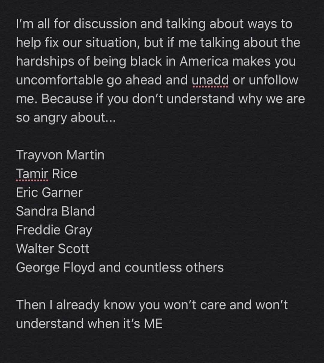 Nia Sioux Frazierさんのインスタグラム写真 - (Nia Sioux FrazierInstagram)「My cousin wrote this last night and I wanted to share because I couldn’t have said it better myself. So many people are hurting. THIS NEEDS TO END. George Floyd, Rest In Peace✊🏾 #blacklivesmatter #justiceforgeorgefloyd」5月31日 2時14分 - niasioux