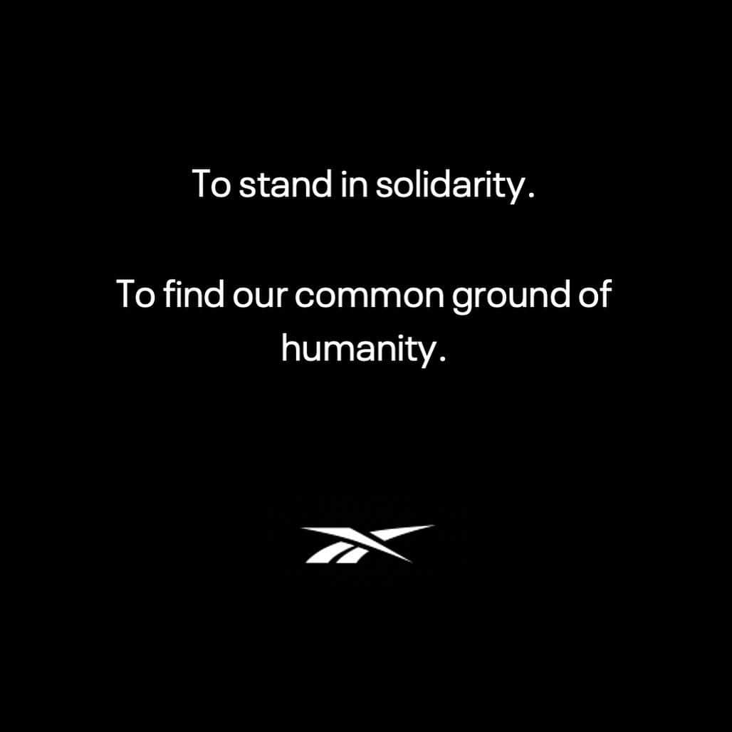 Reebokさんのインスタグラム写真 - (ReebokInstagram)「To the black community:  We see you.  We stand in solidarity with you.  This can no longer be the status quo.」5月31日 2時57分 - reebok