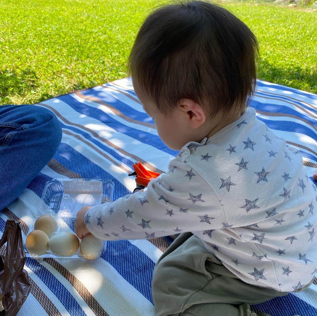 今井美穂さんのインスタグラム写真 - (今井美穂Instagram)「まだ朝の4時過ぎ﻿ 息子せっかくぐっすり寝てくれているのに﻿ なぜか目が冴えてしまったので﻿ ブログ更新しました🤣﻿ ﻿ ちゃんと寝たいのにもったいない！笑﻿ ﻿ 先日の公園遊びで﻿ 歩き出した息子の成長に驚かされました💕﻿ ﻿ 公園遊びにかかせないグッズに﻿ お昼に食べた激ウマ燻製卵😍﻿ ﻿ ブログ更新しましたので﻿ 良かったら朝一ご覧ください😁笑﻿ ﻿ 今日もきっと公園で過ごされる方﻿ 多いんでしょうね✨﻿ ﻿ 気をつけながら﻿ 楽しんでいきましょう😊﻿ ﻿ #ブログ更新しました﻿ #インスタトップのリンクから﻿ #息子成長日記﻿ #育児あるある﻿ #公園便利グッズ﻿ #中条たまご」5月31日 5時01分 - imaimiho1209