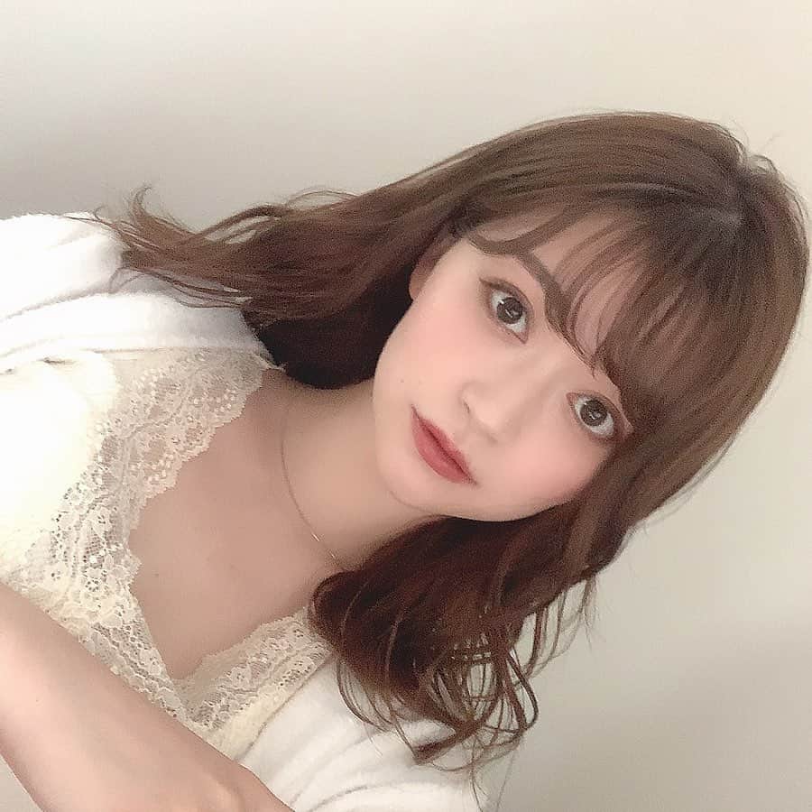中沢結のインスタグラム：「久しぶりに髪巻いたよ〜」