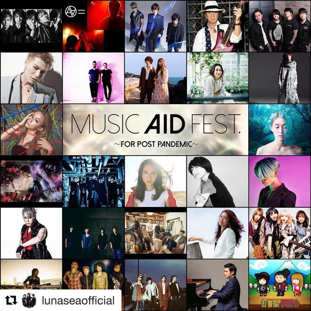 大喜多崇規さんのインスタグラム写真 - (大喜多崇規Instagram)「#Repost @lunaseaofficial with @get_repost ・・・ 2 DAYS TO "MUSIC AID FEST. 〜FOR POST PANDEMIC〜" LUNA SEA AA= (上田剛士、白川貴善) BREAKERZ Char ELLEGARDEN EXILE SHOKICHI FEEDER GLIM SPANKY 一青窈 清春 倖田來未 コムアイ(水曜日のカンパネラ) 9mm Parabellum Bullet lynch. May J. miwa MIYAVI 西川貴教 Nothing's Carved In Stone OAU (MARTIN、TOSHI-LOW) 大黒摩季 SILENT SIREN TAKURO (GLAY) シアターブルック THE ORAL CIGARETTES 辻井伸行 打首獄門同好会」5月31日 15時39分 - oniy02