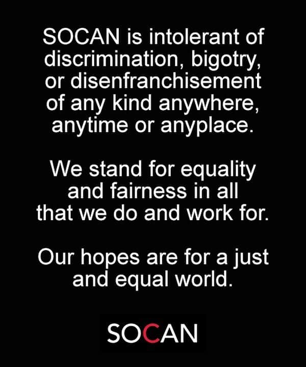 SOCANさんのインスタグラム写真 - (SOCANInstagram)「#equality」5月31日 8時53分 - socanmusic