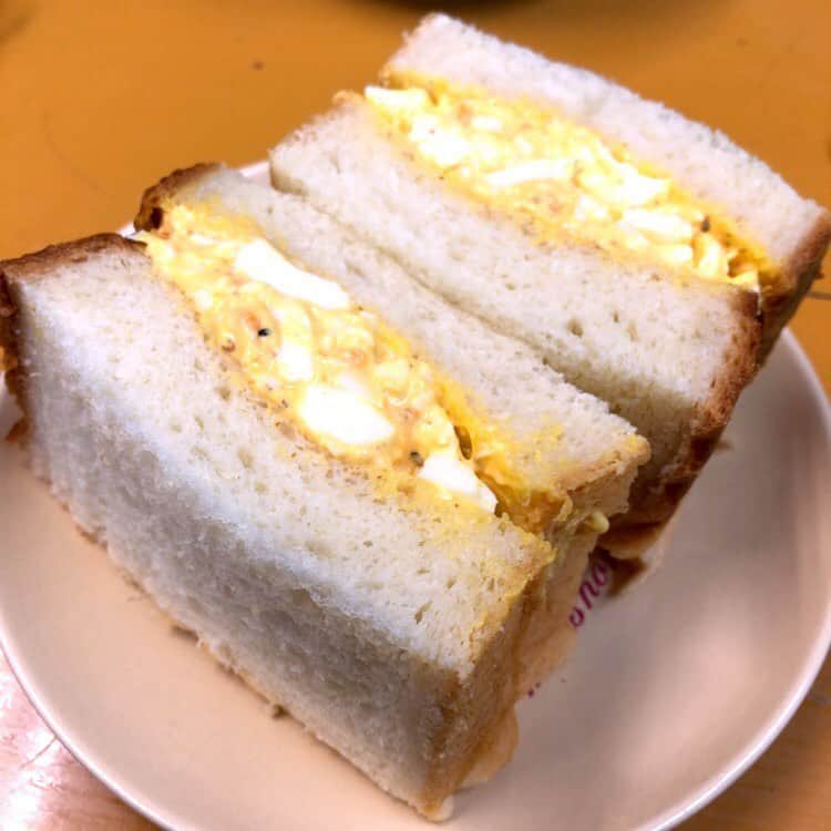 兵頭彰のインスタグラム：「そして食パンはタマゴサンドになりました🥚🍞 #bjw  #大日本プロレス #大日道場飯」