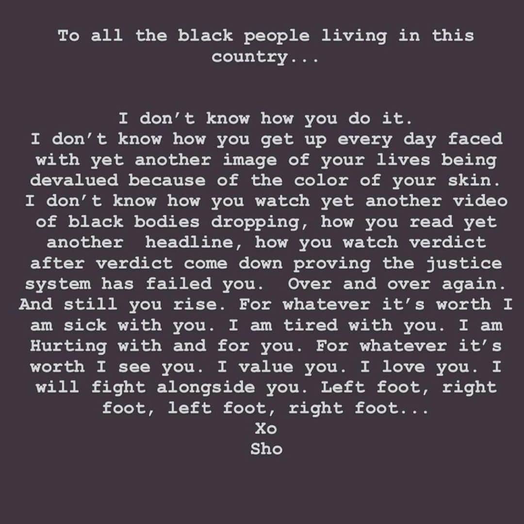 ダニエラ・ルーアのインスタグラム：「I did not write this open letter, but it is exactly how I feel. I don’t wish for rioting, I don’t wish for businesses to be razed to the ground, I do not wish for anyone else to get hurt. But is someone finally listening? I’m so sorry it took so many unjust murders for the rest of us to wake up. #blacklivesmatter #justice #protests」