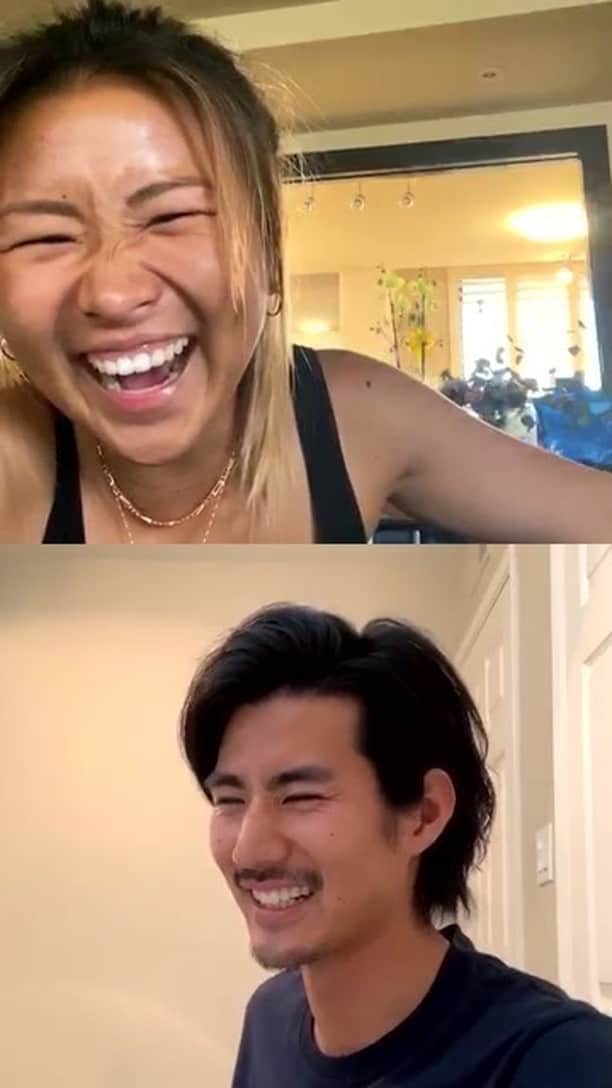 エビアン・クーのインスタグラム：「IGLIVE w/ @taishi.0621 ✨🌈」