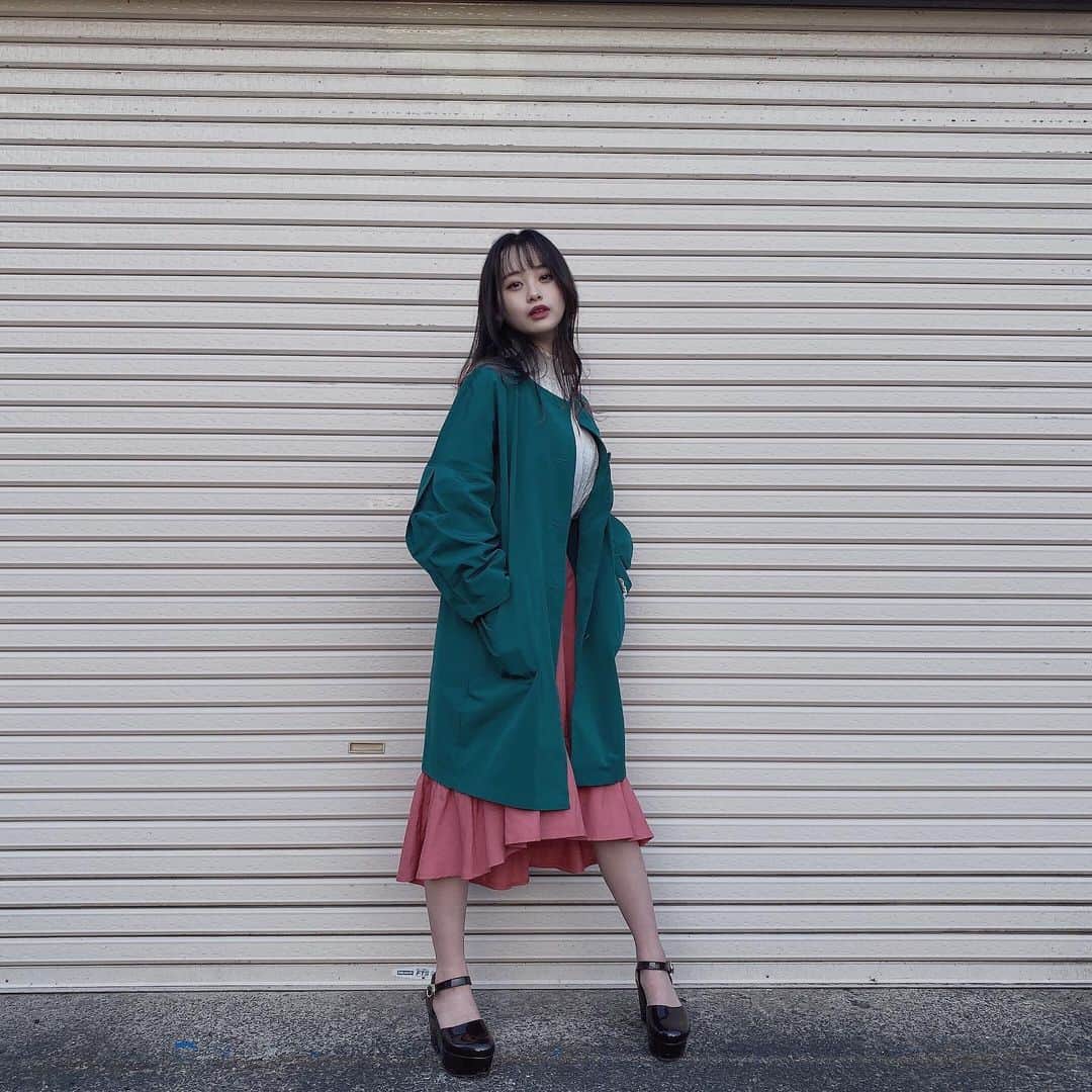 横山結衣さんのインスタグラム写真 - (横山結衣Instagram)「かわいいお洋服〜  これでセルフプロデュース生写真とったから是非チェックしてね  かわいい緑とピンクちゃん」6月1日 1時31分 - yoko_yui_team8