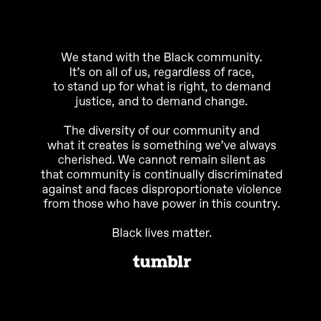 Tumblrさんのインスタグラム写真 - (TumblrInstagram)「#BlackLivesMatter. Say their names. #GeorgeFloyd #BreonnaTaylor #AhmaudArbery」6月1日 0時07分 - tumblr