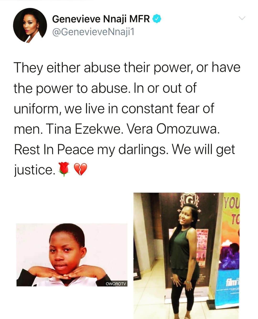 ジェネビーブ・ナジのインスタグラム：「💐💐💔」