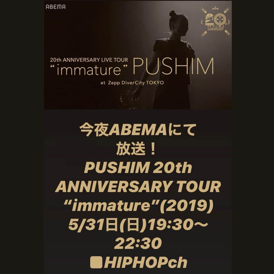 PUSHIMさんのインスタグラム写真 - (PUSHIMInstagram)「今夜です。 お暇ならどうぞ。 #pushim #20thanniversarytour2019  #immature #ameba #hiphopchannel #LIVE #HOMEGROWN #キヨサク #EGOWRAPPIN #CHINO #ルンヒャン #ZIN #groovillage」5月31日 16時43分 - shinoyama_pushim