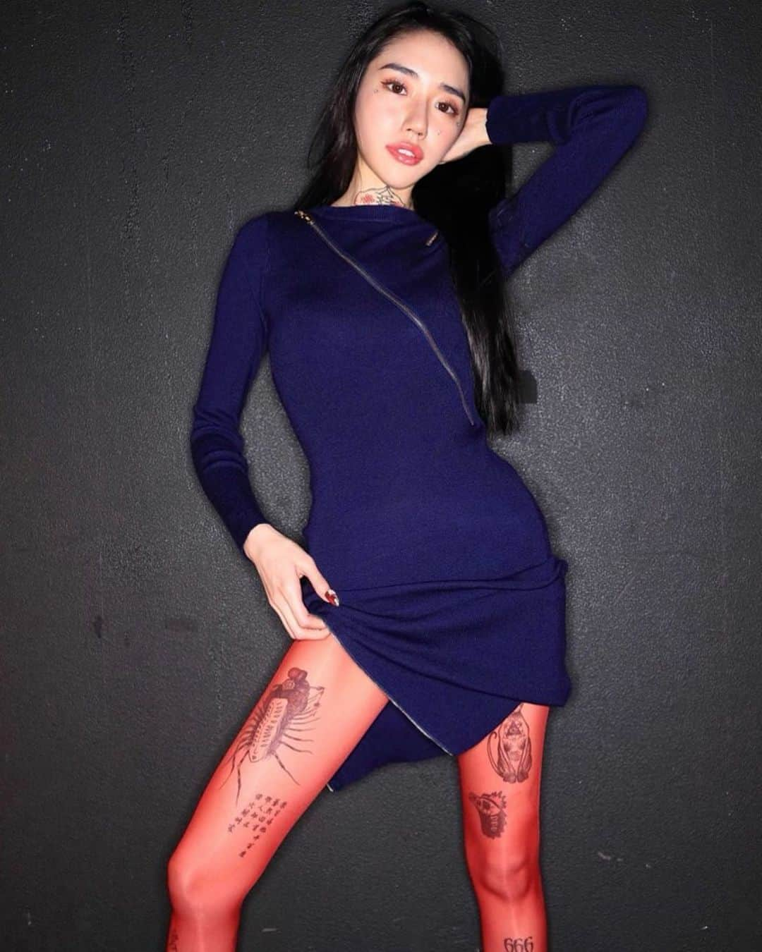 水森翠のインスタグラム：「キメキメっ✨#tattoo#tattoogirl」