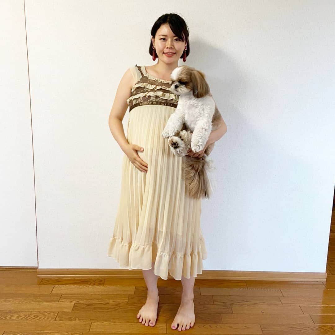 川面千晶さんのインスタグラム写真 - (川面千晶Instagram)「産まれるまであと100日‼ （の予定） ・ 👶会うの楽しみだなぁ ・　 3人暮らしもあと少しや」5月31日 18時43分 - chankawamo