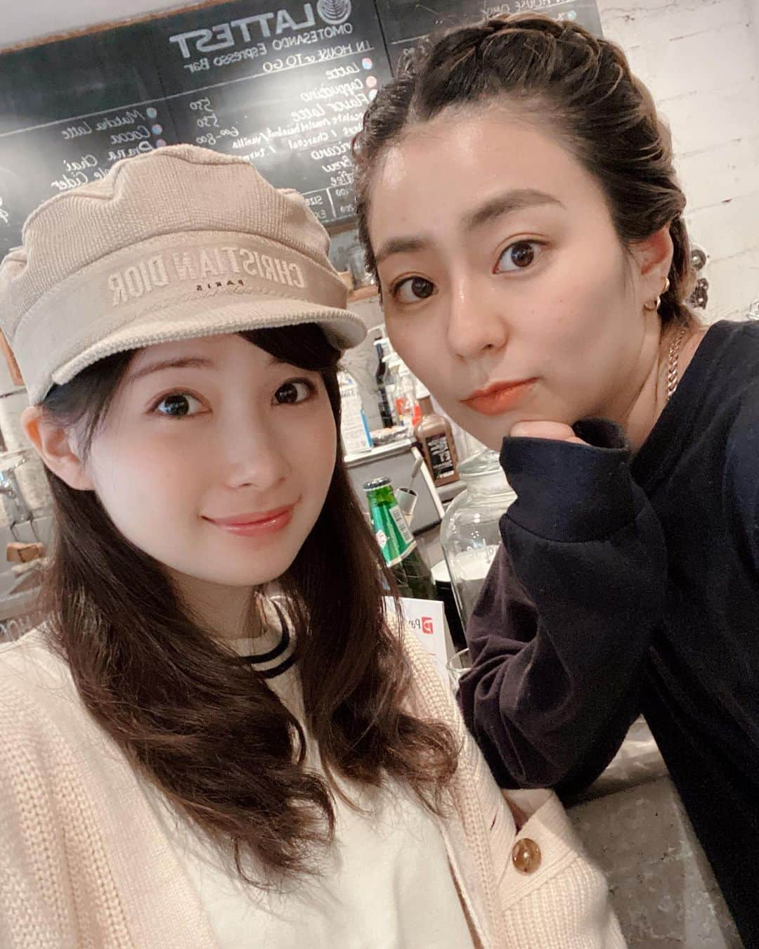 早田悠里子さんのインスタグラム写真 - (早田悠里子Instagram)「美月と💕 この前久々に会えたよー🥺🥺💕 元気たくさんもらった☺️🌈 また頑張ろう⭐️ #lattest #表参道カフェ #テイクアウトグルメ」5月31日 19時15分 - yurikohayata