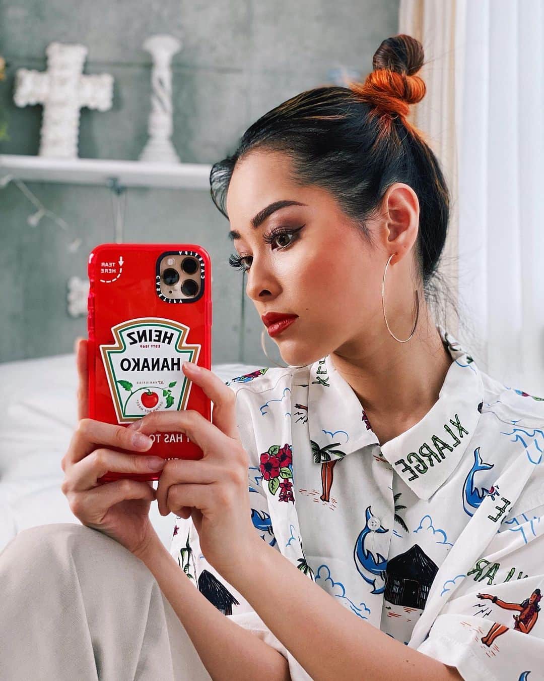 雨森はなこさんのインスタグラム写真 - (雨森はなこInstagram)「ぐおおおおお！！！ 大好きなケチャップメーカー @heinz と @casetify_jp の激カワコラボが遂に発売されるんだってーーー🍅🧡 お先にゲトらせて頂きましたが、えっえっ？！めちゃ可愛くない😳😳？！❤️❤️ CASETiFYっていつもコラボアイテムって即完売だから先行販売している今が手に入れられるチャンスかも💦 ・ Casetifyはケースと一緒に丁寧に携帯クリーナーも付いてくるからそんな心遣いも嬉しいブランド🥺🔥 #instagood#instadaily#HEINZxCASETiFY#newphonecase#casetify」5月31日 19時55分 - hanako7o4