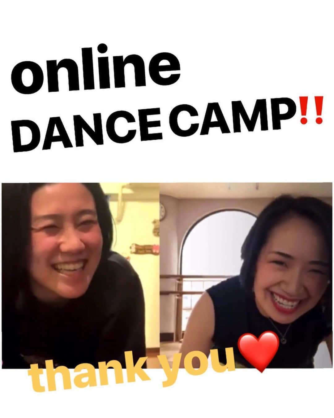 貴千碧のインスタグラム：「本日11時より風馬翔ちゃんとonline DANCE CAMPのコラボワークショップをさせて頂きました‼️✨ ご参加下さいました皆様、ご視聴下さいました方々、そしてかける、KAORI alive先生、本当にありがとうございました‼️‼️✨❤️ こんな豪華なミュージカル界の現役ダンサーの皆様とご一緒させて頂けましたこと、心から光栄に思います☺️🙏 途中きれてしまいご迷惑をお掛けして申し訳ございませんでした😢🙏ご参加いただきました方は23時間IGTVに残っておりますので是非ご覧になって下さいね☺️❣️ どうしても2人同時に踊るとタイムラグが生じてしまいます。 なのですが…風馬翔ちゃんが…カウントをズラして、踊りのずれを直すという神業を披露してくださいました😭😭きっと何度も練習してタイミングを掴んでくれたんだと思います😭💦こんなめちゃめちゃ難しいことを😭‼️かける本当にありがとうー‼️‼️‼️😭 . . . . . #ミュージカル#ダンスキャンプ#無事に終えました#宙組　出身#風馬翔　ちゃん#月組　出身#貴千碧 #ダンス大好き　#念願の#コラボ#ワークショップ #最高に楽しかった#オンラインレッスン　デビュー ストーリーズにかけるの神業載せてるので見てね❣️」