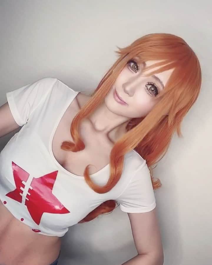 のインスタグラム：「にちようびはワンピースのナミのコスプレ！！ ツイートはこちら https://twitter.com/chamomi017/status/1266896790692888578?s=21」
