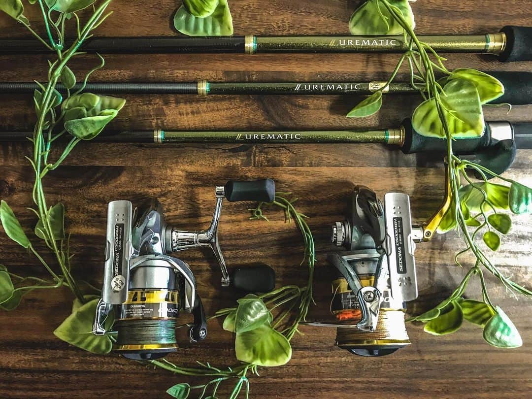 安藝正俊のインスタグラム：「: my tackle 《 rods 》 ・Shimano Lurematic s90mh ・Shimano Lurematic s86ml ・Shimano Lurematic s70mh 《 reel 》 ・Shimano Sedona c3000dh ・Shimano Sedona c5000xg  今年はもっと強いの手に入れよ🎣 @shimanofishing_jp  @shimano_bass : #沖縄 #釣り #フィッシング  #okinawa #fishing」