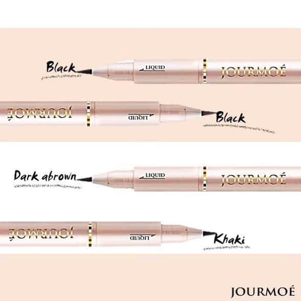 ジュールモエのインスタグラム：「JOURMOEのジェルペンシルは柔らかく描きやすさが特徴のアイライナーです。﻿ ﻿ はっきり線が描け、筆タイプのリキッドアイライナーよりも真っ直ぐ線が引きやすいです。﻿ ﻿ ﻿ 初心者にもおすすめです。﻿ ﻿ ﻿ #ジュールモエ#JOURMOE #アイライナー#いつどこアイメイク#コスメ#時短メイク#cosme#アイシャドウ#アイペンシル」