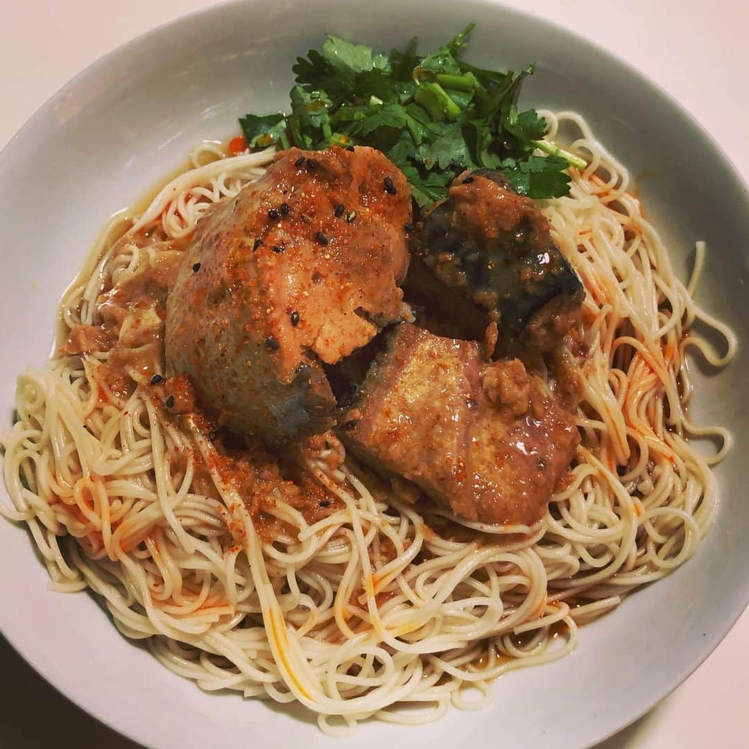 トニーフランクさんのインスタグラム写真 - (トニーフランクInstagram)「サバ味噌ぶっかけそうめん」6月1日 2時26分 - tonyfrank.tonyfrank