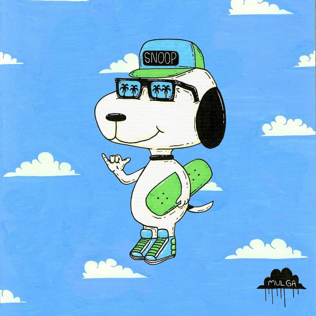 MULGAさんのインスタグラム写真 - (MULGAInstagram)「The OG Snoop Dog 🐶 🤙⁣ ⁣ #mulgatheartist #snoopy #peanuts」6月1日 7時56分 - mulgatheartist