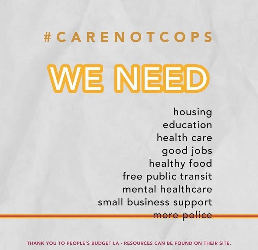 ボニー・ライトさんのインスタグラム写真 - (ボニー・ライトInstagram)「LA this is your opportunity to do something. i just emailed our council president, budget chair and council members. i’m now going to call them. i urge you to do that too. TODAY. make noise, flood their inbox. we need a city budget that reflects the needs of the people. the #peoplesbudgetla was created by a coalition of organizations including @blmlosangeles @peoplescitycouncil  follow them for the information! i am just reposting and following their vision and leadership. #blacklivesmatter  @cd6nury i’m going to keep DMing you you too @mayorofla  link in bio for people’s budget info + toolbox」6月1日 8時04分 - thisisbwright
